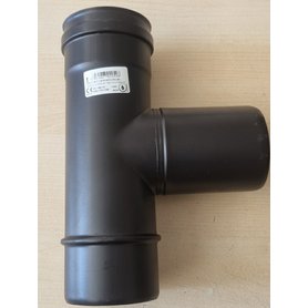 ATI T kus M/F kouřovod na peletová kamna pr. 80 mm černý samec