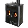 FIRE MID s výměníkem boční kachle MattBlack