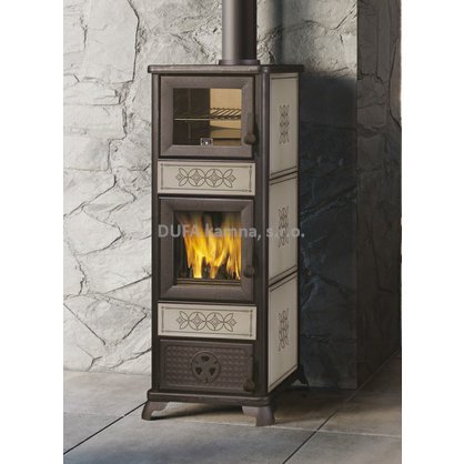 Krbová litinová kamna s píckou EK63 DECOR C forno tortora