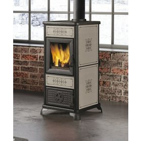 Krbová kamna s plotnou EK63 DECOR tortora