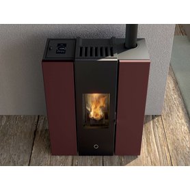 Peletová tenká kamna SLIM AT těsná EK63 GOTHA 70 bordo