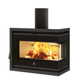 Rohová litinová krbová vložka Edilkamin FIREBOX 49 EVO N L