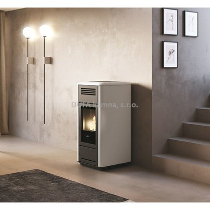 Peletová kamna s výměníkem EK MILLA H 12/10 kW bílá