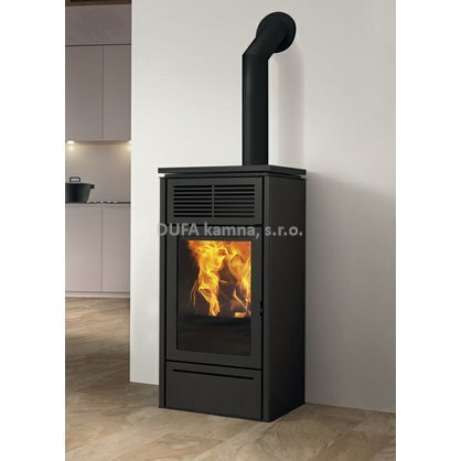 Peletová kamna tichá Relax EK SLIDE 7 EVO černá