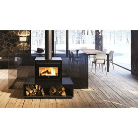 Kamnový krb Edilkamin BENCH 54 lavice 120 cm modul B