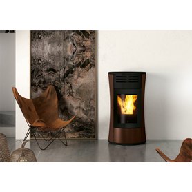 Peletová kamna s rozvodem vzduchu EK CHERIE 11 EVO ocel režim Relax a Night + The Mind WiFi