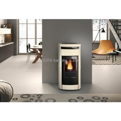 Kachlová kamna s výměníkem Edilkamin KIRA H 18/16 kW pergamena