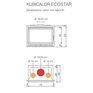 Krbová vložka litinová IC KUBICALOR ECOSTAR V s ventilátory rozměry