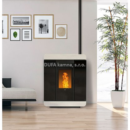 Tenká kamna na pelety Klover DIVA MULTIAIR GAS hermetická