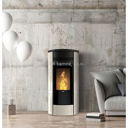 Kamna s výměníkem na pelety Klover STYLE 220 PLUS GAS