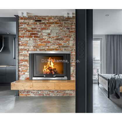 Teplovodní krb na dřevo Klover TKR 35 kW