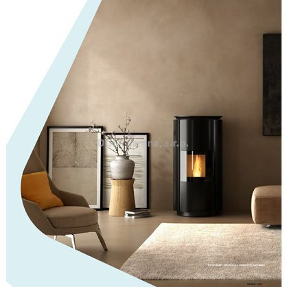 Kamna s výměníkem Ravelli HRV 160 DESIGN 19/16 kW ZERO Ecodesign