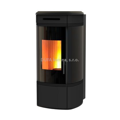 Kamna s výměníkem a zásobníkem Ravelli HRV 140 GLOBE 17/14 kW černá