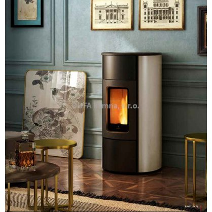 Univerzální peletová kamna Ravelli Flexi 3-7 kW ZERO + WiFi bílá