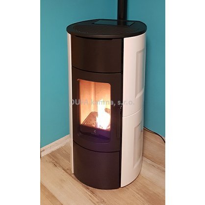 Univerzální peletová kamna Ravelli Flexi deco bílá 9 kW ZERO + WiFi