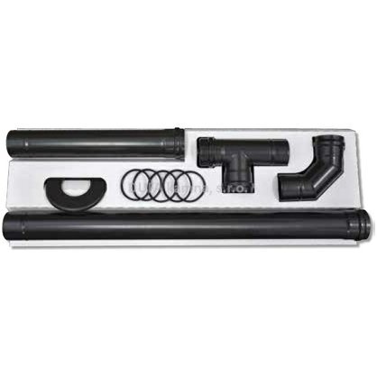 Kouřovody sestava KIT pro peletová kamna 80 mm