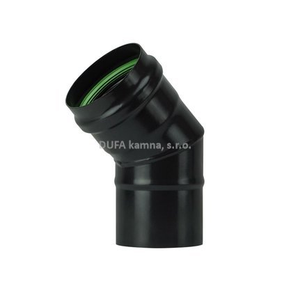 Koleno kouřovodu na peletová kamna pr.80/45°