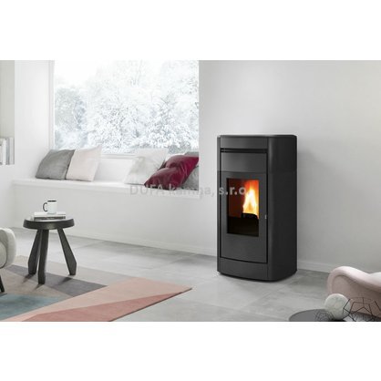 Peletová kamna s výměníkem VYDA H 18/16 kW šedá