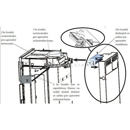 Ventilátor na kamna Flamma a Cubira