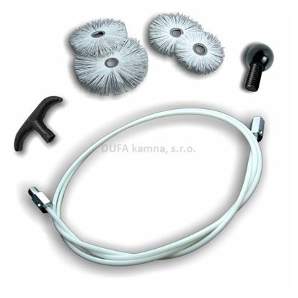 Kartáč na čištění kouřovodu peletová kamna a kotle